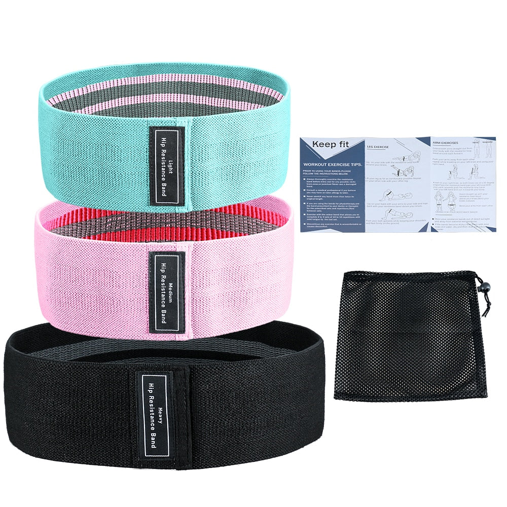 3 Piece/Set Resistance Bands Set FitnessLC