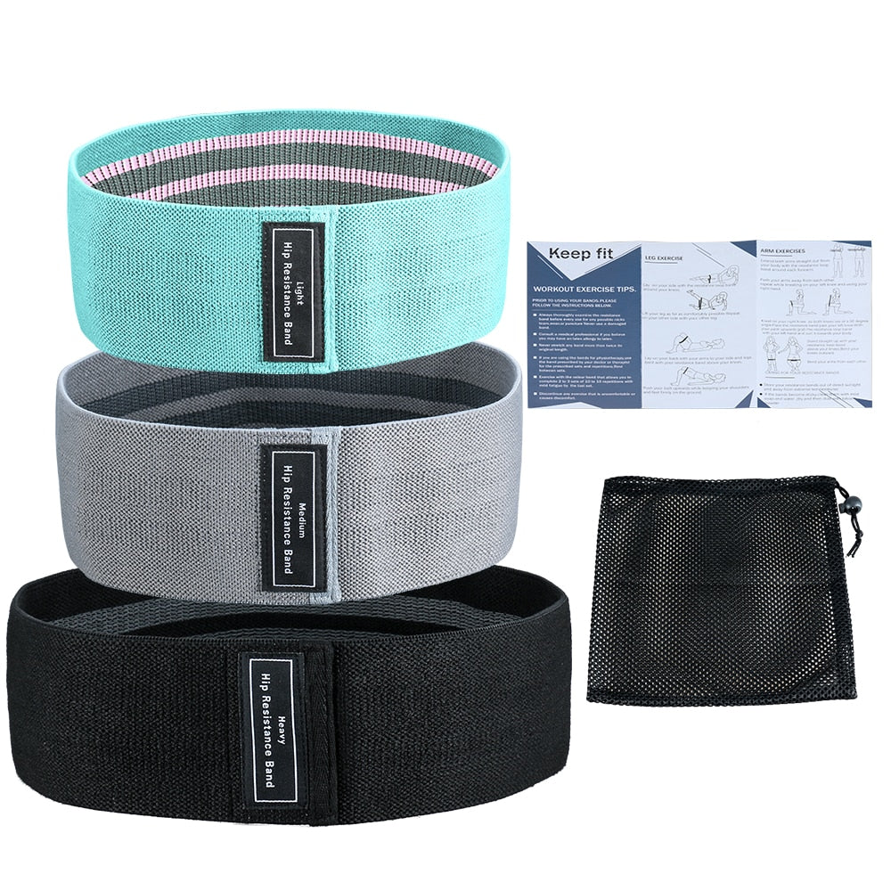 3 Piece/Set Resistance Bands Set FitnessLC