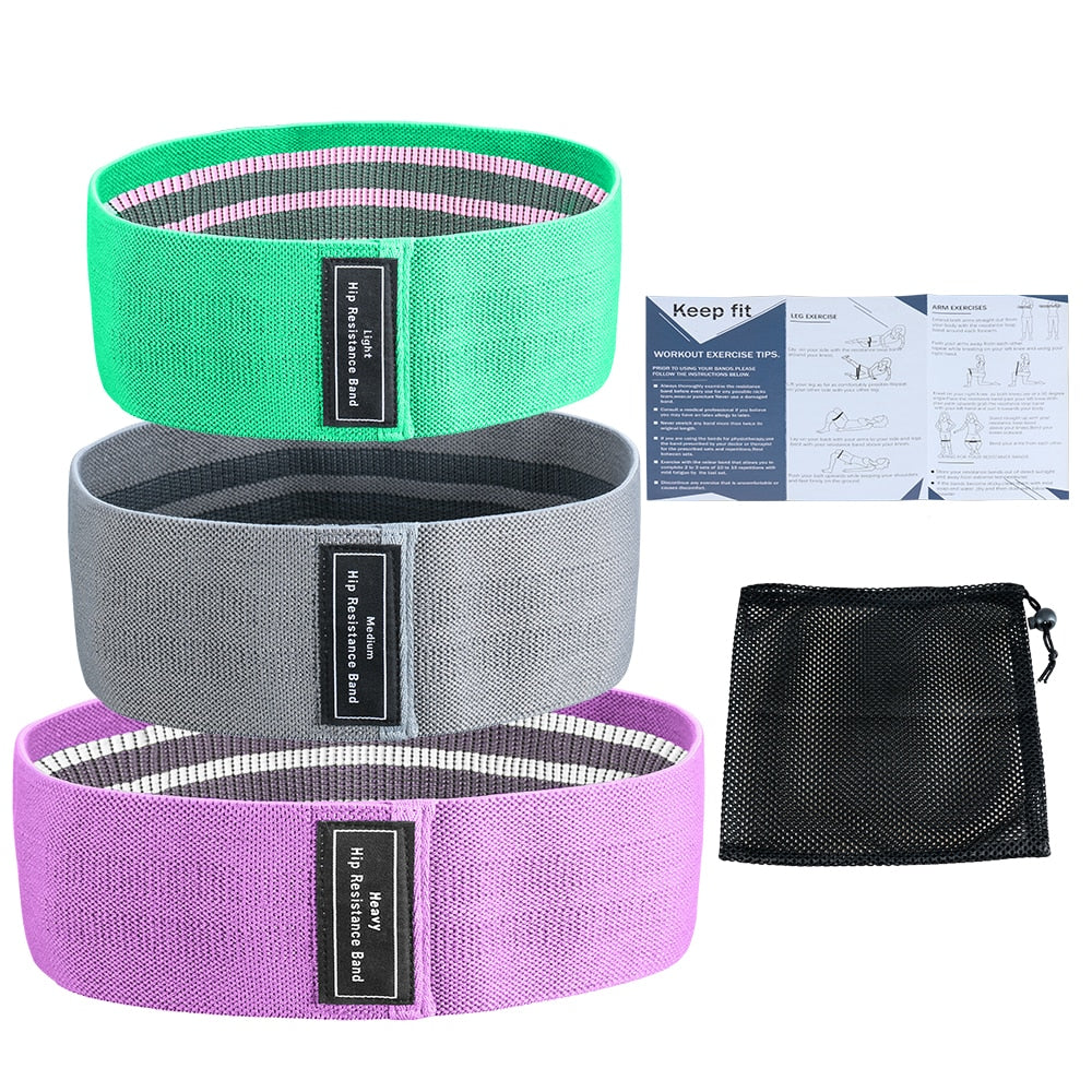 3 Piece/Set Resistance Bands Set FitnessLC