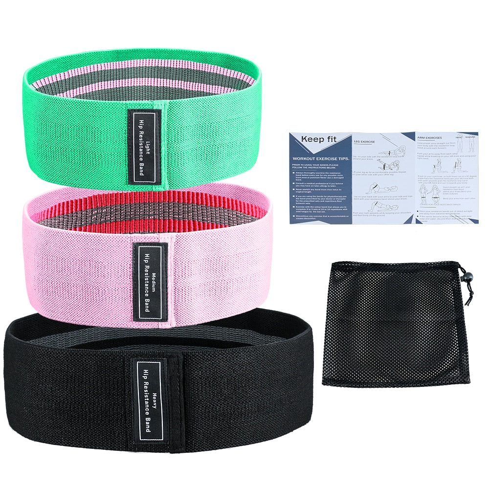 3 Piece/Set Resistance Bands Set FitnessLC