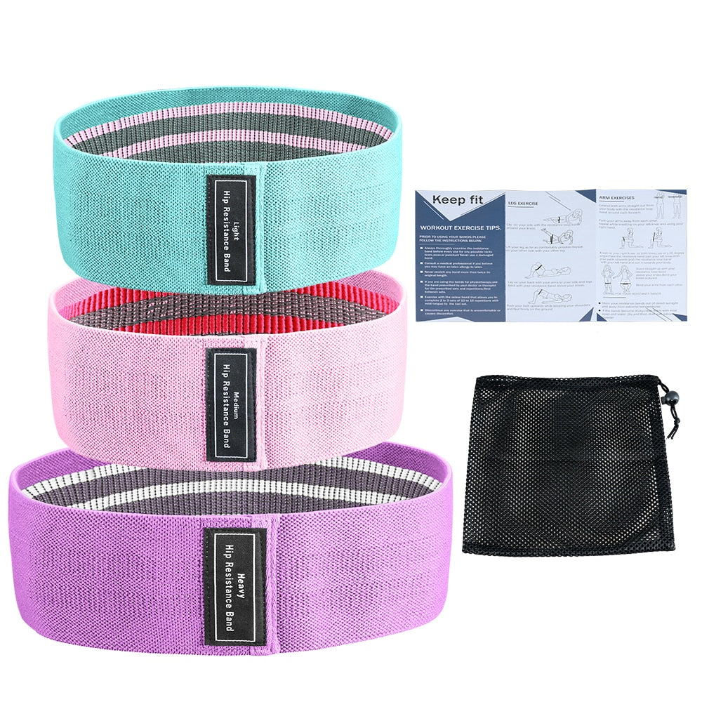 3 Piece/Set Resistance Bands Set FitnessLC